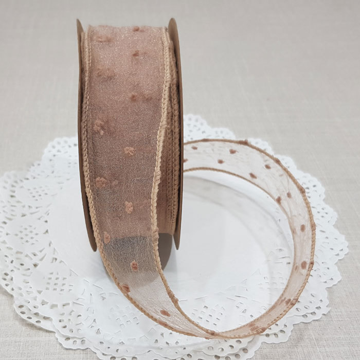 러플리본40mm-베이지