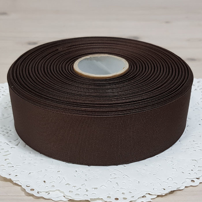 골직리본 40mm-진밤색