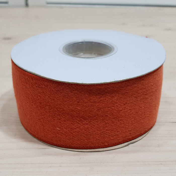 <특가>캐시미어리본 50mm-orange(5yd)
