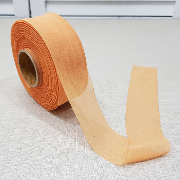 쉬폰리본40mm-오렌지