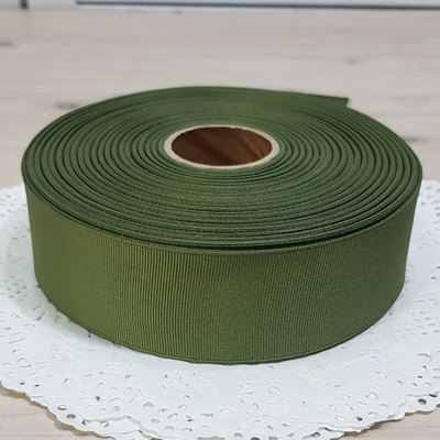 골직리본 40mm-카키