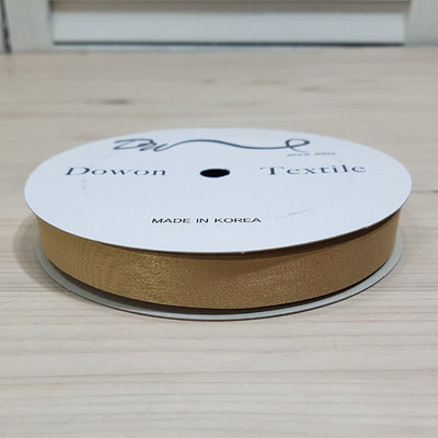 <특가>크리스탈 쉬폰 15mm-베이지(10yd)