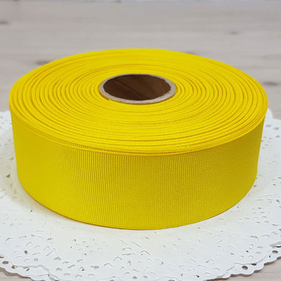 골직리본 40mm-노랑